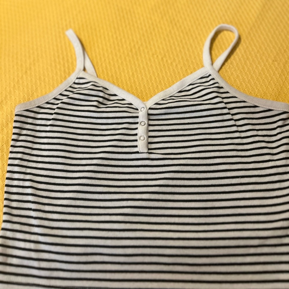 No Boundaries Black and White Striped Top
